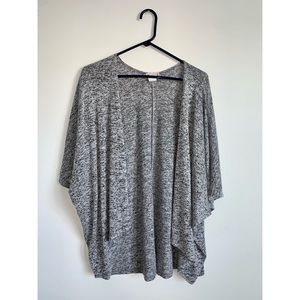 White and Grey Loose Fit Cardigan